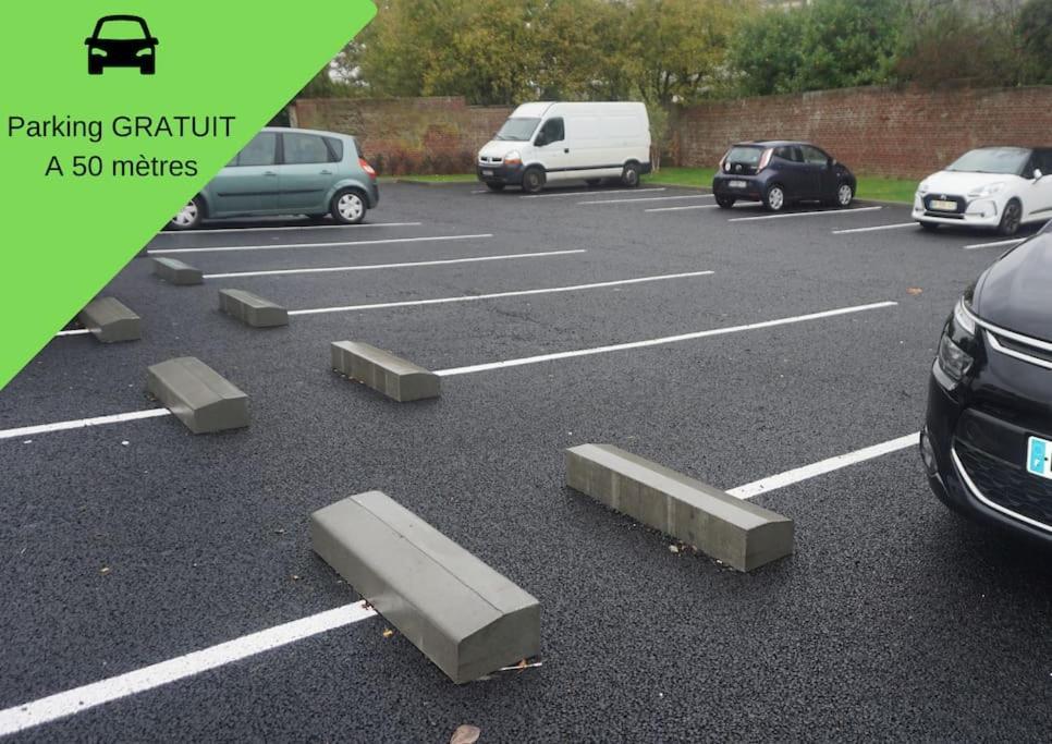Cosy T2 Wifi Parking Proche Gare Centre Ville Saint-Quentin  Kültér fotó
